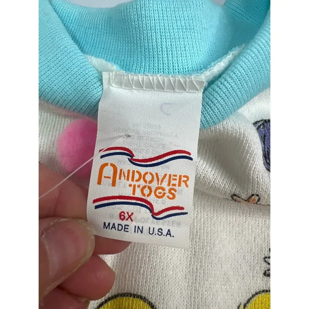 Andover Togs Sweatshirt Girls Size 6X Acrobat “Showtime” Vintage USA Made